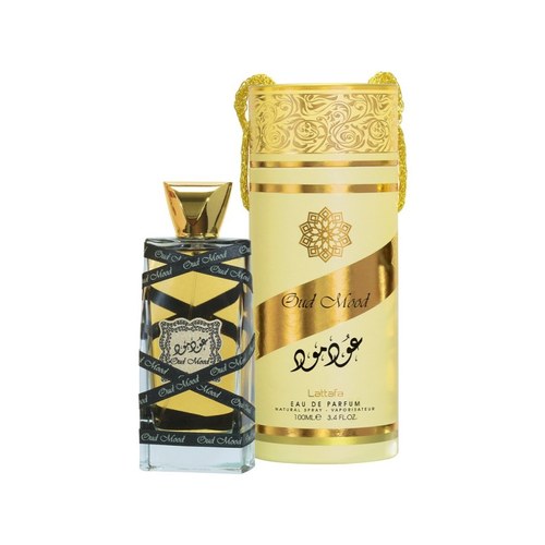 LATTAFA OUD MOOD 100ML – EAU DE PARFUM ACHETE + KHALIS AALIA CONCENTRATED  OIL 25ML  Offert
