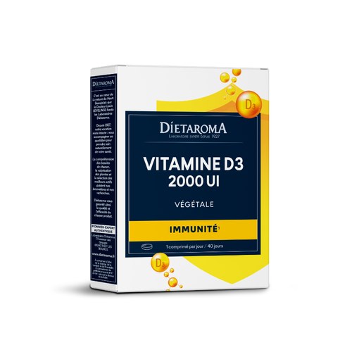 Dietaroma Vitamine D3 2000UI Vegetale 40comprimes