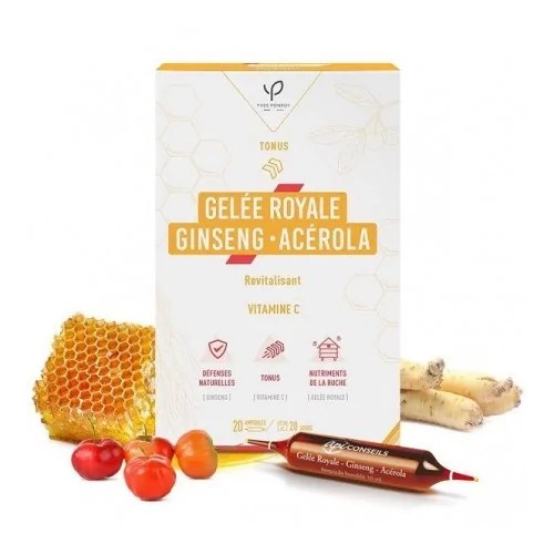 YVES PONROY GELEE ROYALE GINSENG-ACEROLA 20 AMPOULES