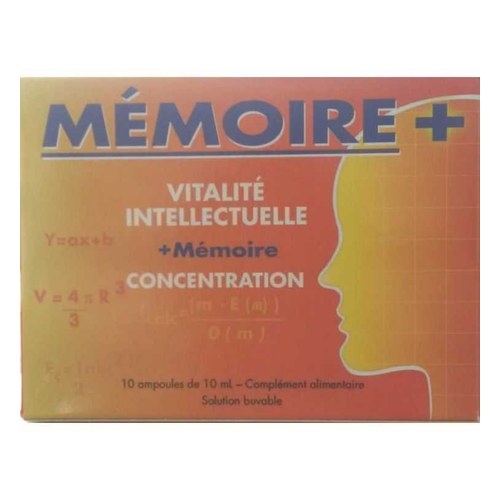 MÉMOIRE PLUS BOITE DE 10 AMPOULES BUVABLES