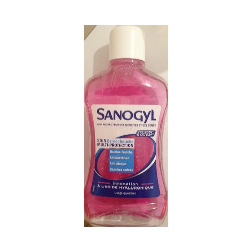 Sanogyl bain de bouche multiprotection a l'acide hyaluronique 500ml