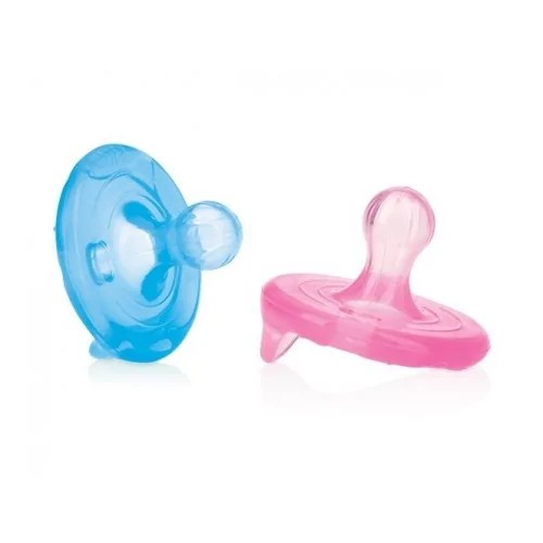 NUBY 2 Sucettes 100% silicone  Natural Flex™  Cerise    6-36m  NV0202002MCS