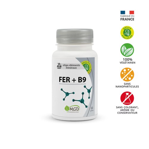 MGD NATURE FER + B9 60 GÉLULES