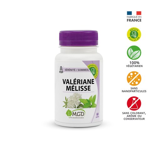 MGD NATURE valeriane melisse 60 gélules