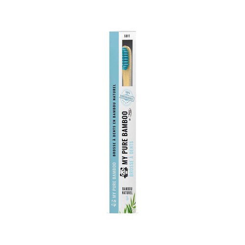 DENTI-SMILE BROSSE A DENT BAMBOU MEDIUM BLEU