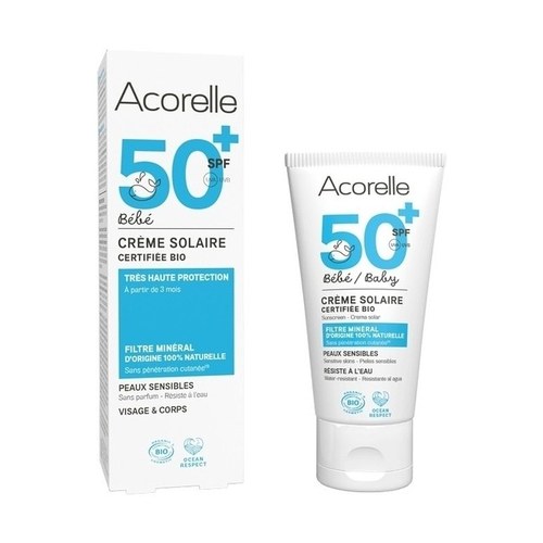 Acorelle CREME SOLAIRE BEBE SPF50+ BIO 50ML
