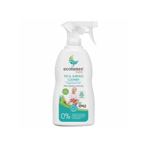 ECOLUNES SPRAY NETTOYANT JOUETS ET SURFACES POUR BÉBÉ ÉCOLOGIQUE ET HYPOALLERGÉNIQUE – 300 ML