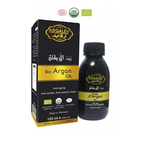 argalev huile d'argan bio anti age anti rides, anti vergetures 125ml