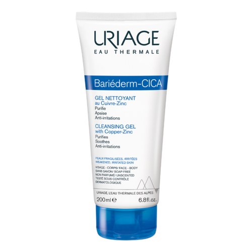 URIAGE BARIÉDERM CICA-GEL NETTOYANT AU CU-ZN 200 ML