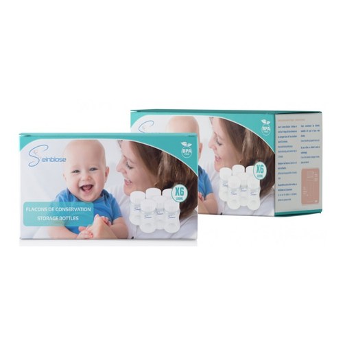 SEINBIOSE FLACONS DE CONSERVATION 180ML X6