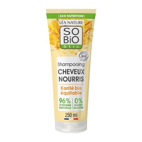 SO BIO Shampoing cheveux nourris au karité 250ml