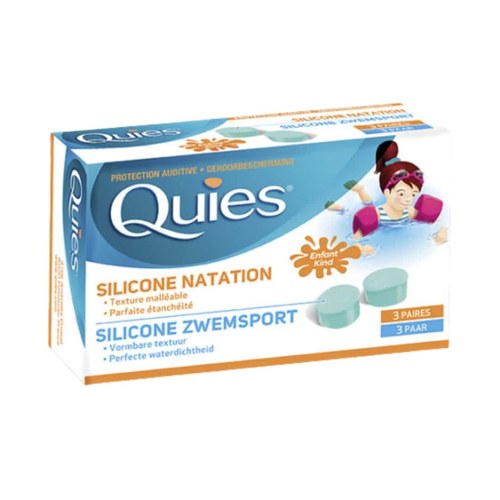 QUIES SILICONE NATATION ENFANT 3 Paires