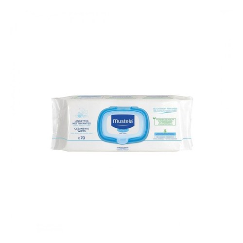 MUSTELA LINGETTES NETTOYANTES POUR LE CHANGE 70 UNITES Lingettes Épaisses