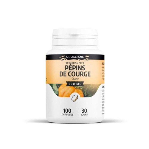 GPH DIFFUSION HUILE DE PÉPINS DE COURGE - 100 CAPSULES À 420 MG