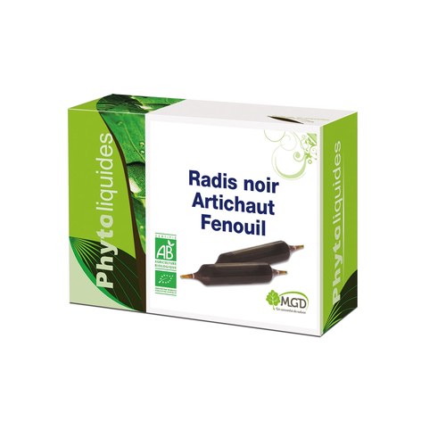 MGD NATURE radis noir - artichaut bio 10 ampoules