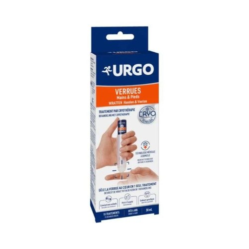 Urgo Verrues Mains et Pieds, traitement par cryothérapie 15 traitements (38 ml)