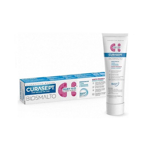 CURASEPT Dentifrice Biosmalt Baby-Kid Sans Fluor 6 Mois-6 Ans- Fraise 50 Ml