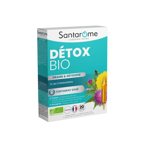 SANTAROME DÉTOX BIO 20 AMPOULES