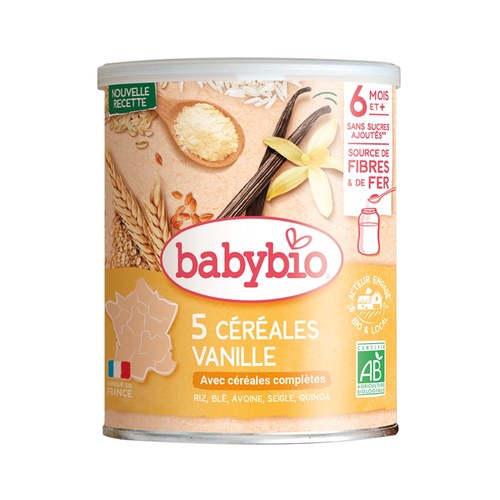 BABYBIO CÉRÉALES VANILLE AVEC QUINOA 220G