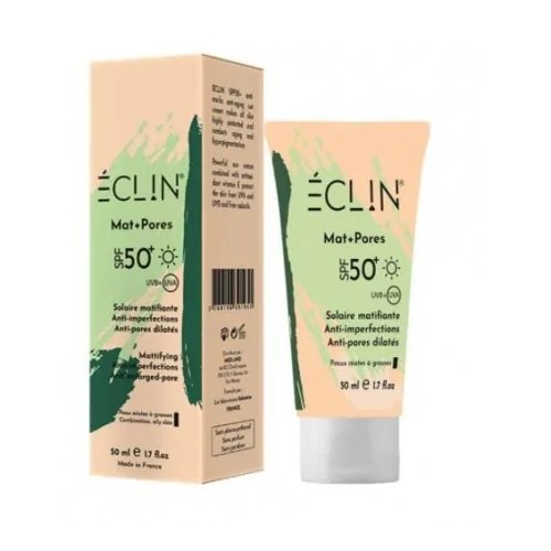 Eclin crème solaire SPF50+ mat+pores 50ml