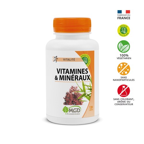 MGD Nature Vitamines & Minéraux 120 gélules -