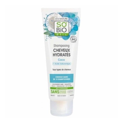 So Bio Shampooing Cheveux Hydratés Coco et Acide Hyaluronique 250ml