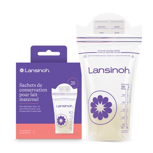 LANSINOH Sachets de conservation du lait maternel 25U
