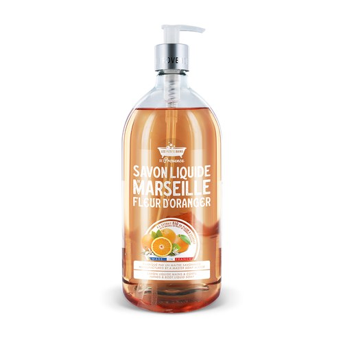 LES PETITS BAINS DE PROVENCE SAVON LIQUIDE FLEUR D`ORANGER 1L