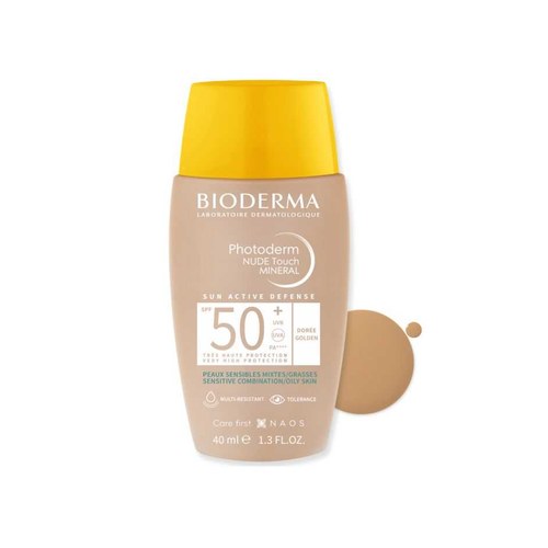 bioderma Photoderm NUDE Touch SPF 50+ Teinte Dorée