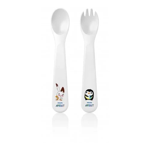 AVENT SET DE COUVERTS 12 M+ Cuillère - Fourchette