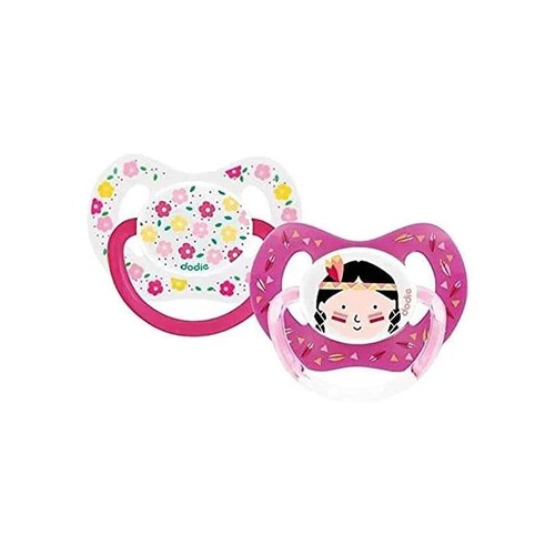 DODIE SUCETTE PHYSIOLOGIQUE P51 +18M  DUO FILLE FLEURS/INDIENNE