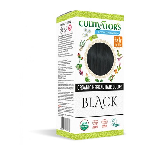 CULTIVATORS ORGANIC HERBAL HIAR COLOR BLACK