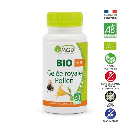 MGD NATURE BIO GELÉE ROYALE POLLEN 90 GÉLULES