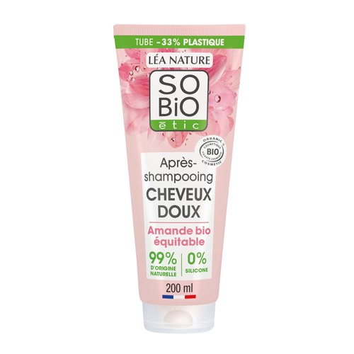 SO BIO Après shampooing cheveux doux lait d’amande Bio
