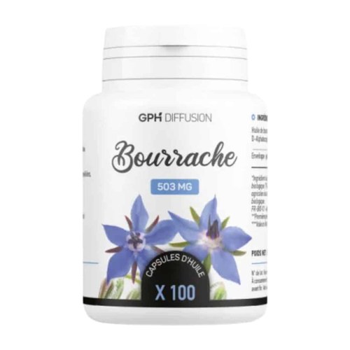 GPH DIFFUSION BOURRACHE BIO - 100 CAPSULES À 503 MG