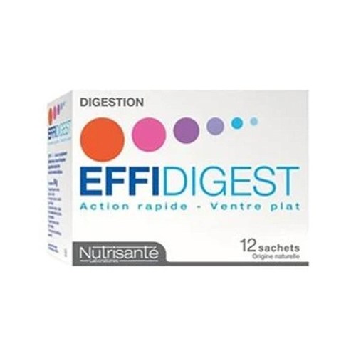 NUTRISANTE EFFIDIGEST VENTRE PLAT 12 SACHETS Action Rapide