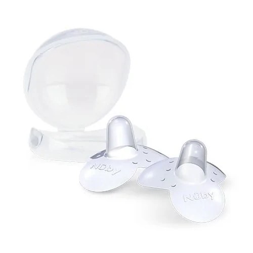 NUBY Lots de 2 bouts de sein  Classique avec boite de rangement - ID4804
