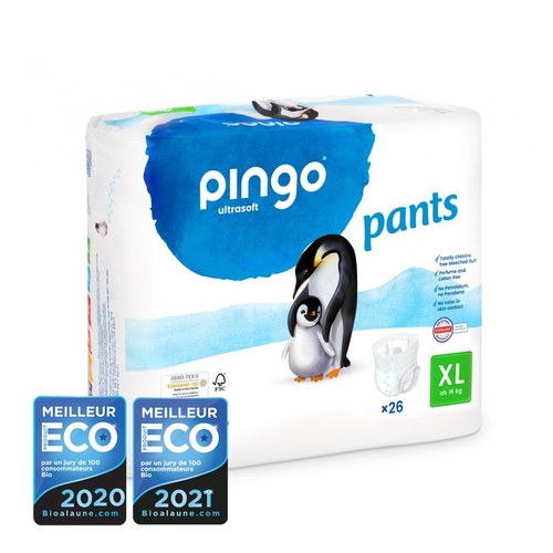 Pingo Pants Culottes d’apprentissage XL Taille 6 (16kg+) Sachet de 26 culottes