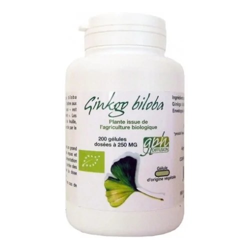 GPH DIFFUSION GINKGO BILOBA Bio 200 gélules