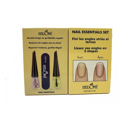 Herôme Nail Essentials Kit J Pour Ongles Secs et Striés