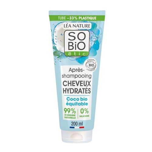 So Bio Après-Shampooing Cheveux Hydratés Coco & Acide Hyaluronique 200ml