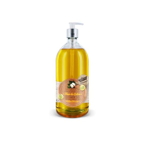 LES PETITS BAINS DE PROVENCE GEL DOUCHE SANS SAVON FLEUR DE COTON 1L