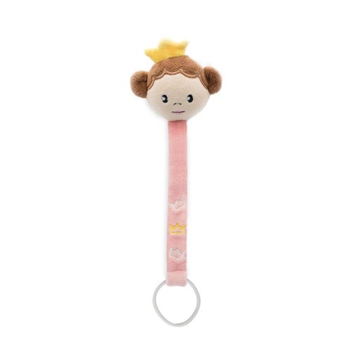 DODIE ATTACHE-SUCETTE DOUDOU ROUGE ROSE PRINCESSE