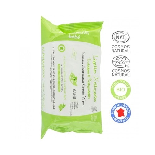 ALPHANOVA LINGETTES NATURELLES BIO 72LINGETTES Achete + 1 Offert