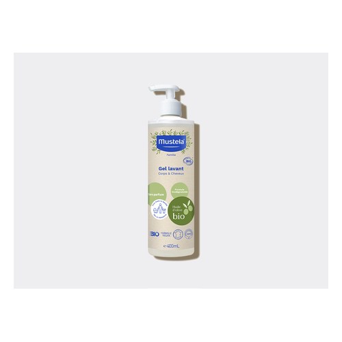Mustela gel lavant corps et cheveux Bio 400 ml