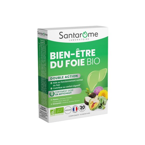 SANTAROME BIEN-ÊTRE DU FOIE BIO 30 GÉLULES