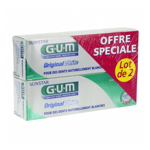 Promotion Gum Original white dentifrice 75 ml (Gum Original white dentifrice 75ml offert)