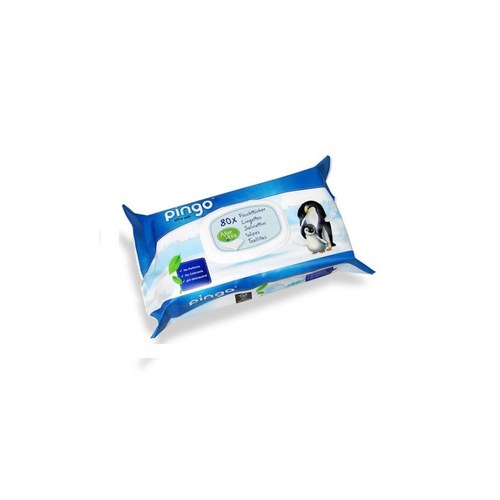 PINGO LINGETTES ULTRA SOFT À L'ALOÉ VERA - SANS PARFUM - PAQUET DE 80