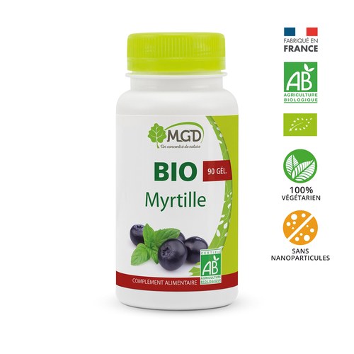 MGD NATURE bio myrtille 90 gelules