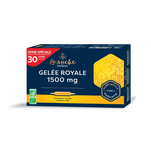 DIETAROMA GELÉE ROYALE BIO 1500MG - 20 AMPOULES DE 15ML